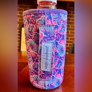Simply Southern Pink & Blue Floral Tumbler Sleeve